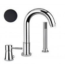 Смеситель на борт ванны Webert Rimini RI850701560, черный