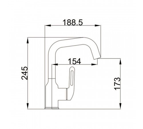 Смеситель для раковины Haiba HB10825-7, черный