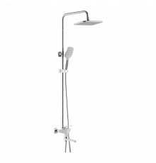 Душевая система Shevanik S8036F, белый/хром