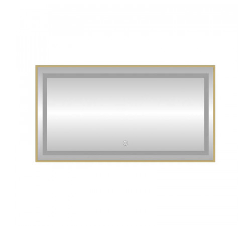 Зеркало с подсветкой LED Fixsen FX-2090G прямоугольное 90х70 см, золотой сатин