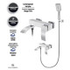 Смеситель для ванны Grocenberg GB8007WC, белый хром