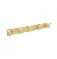 Планка с пятью крючками FIXSEN TREND GOLD FX-99005-5, матовое золото