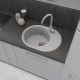 Смеситель для кухни GranFest Z-5410, серый