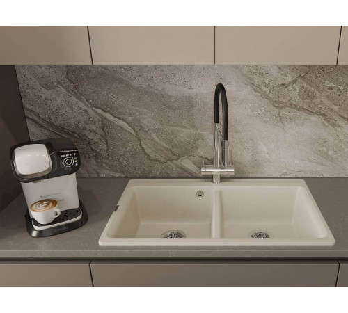 RIVELATO Мойка AXEL 90-2D  2-чаши 870*520мм beige scuro арт.