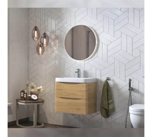Тумба под раковину подвесная Velvex Clay tp.CLA.9595.60.2Y дуб верона, 60 см