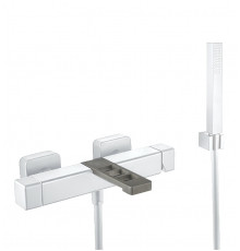 Смеситель для ванны Webert One-X OX850101741, белый/сталь