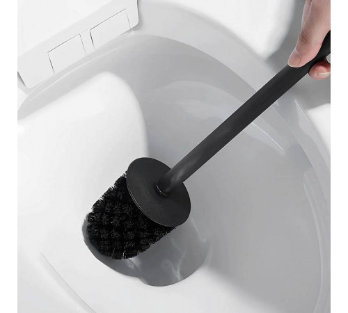 Ершик для унитаза напольный Maretti Umbria Black UMB56N24, черный