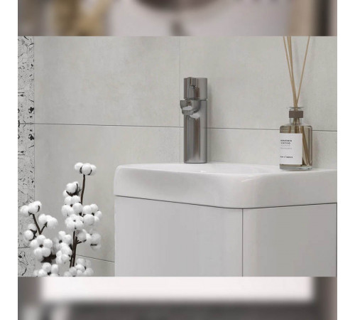 Тумба с раковиной подвесная Velvex Bio tp.BIO.BIO.MAXI.40.1D белый глянец, 40 см