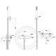 Смеситель для ванны FILARETE Roun FL2120BG, графит