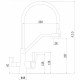 Смеситель для кухни с подключением к фильтру Fmark FS0662-H12, черный