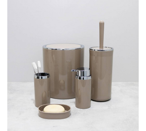 Дозатор жидкого мыла FIXSEN ROUND BEIGE FX-452-1, бежевый