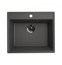 Кухонная мойка Ulgran Quartz Forte 580-09, мокрый асфальт