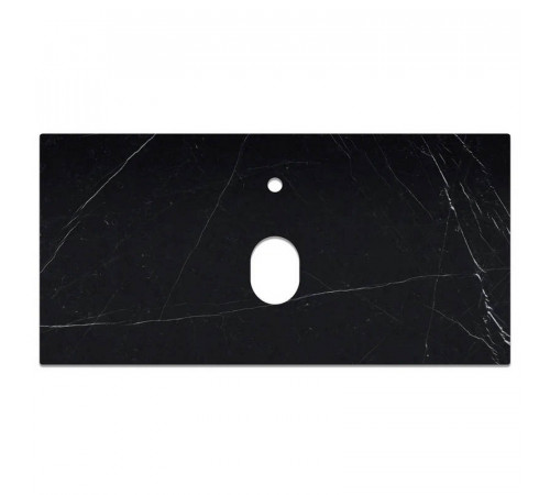 Столешница La Fenice Granite Black Olive Light Lappato Terra 100 см, черная