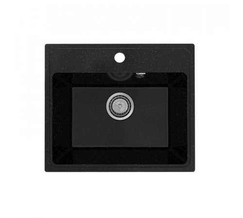 Кухонная мойка Practik PR-M-490-004 (без сифона), черный оникс