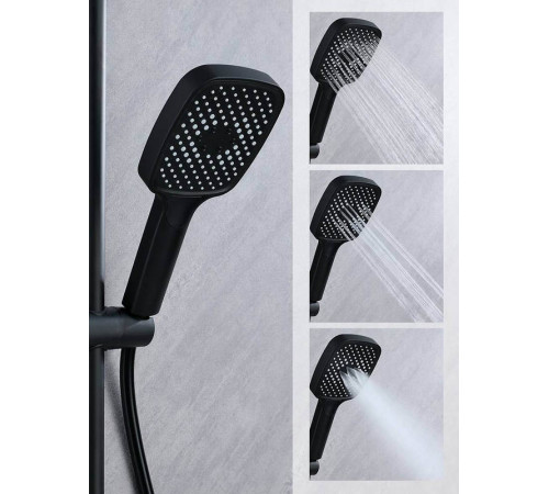 Душевая система Prohanss P60.24.06, черный