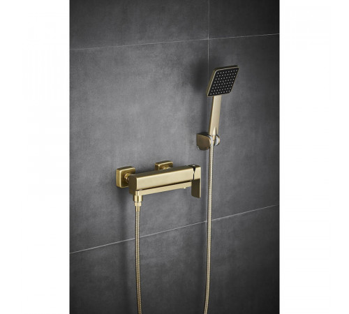 Смеситель для ванны Fmark FS8724-22C, матовое золото