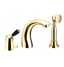 Смеситель на борт ванны Fiore IMPERIAL BLACK 89OO5105, золото