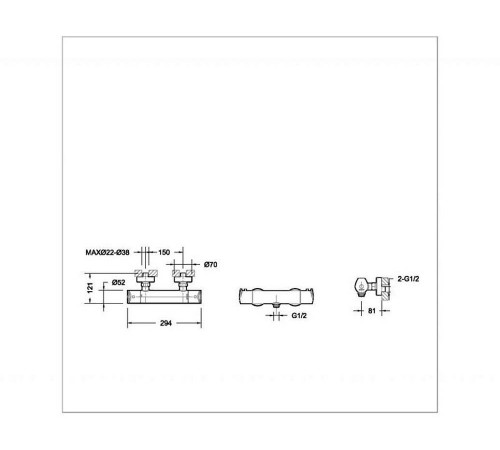 Смеситель для душа термостатический Bravat Nizza F9353387CP-01-RUS, хром