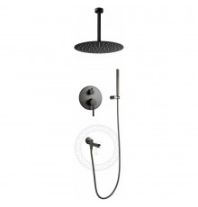 Душевая система встраиваемая FILARETE Roun FL1022BG, графит