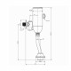 Cмывное устройство для писсуара сенсорное Raiber Sensor RSF88307, хром