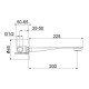 Излив Webert One-B AC1039441, черный/сталь