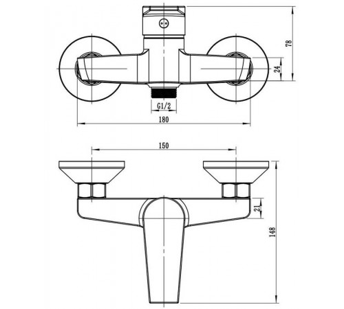 Смеситель для душа ESKO Budapest BT80