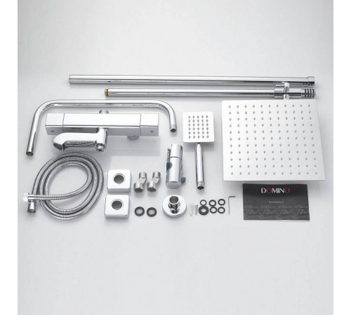 Душевая система c термостатом Shevanik S3096, хром