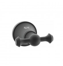 Крючок для ванной комнаты двойной Rose RG1921H, черный