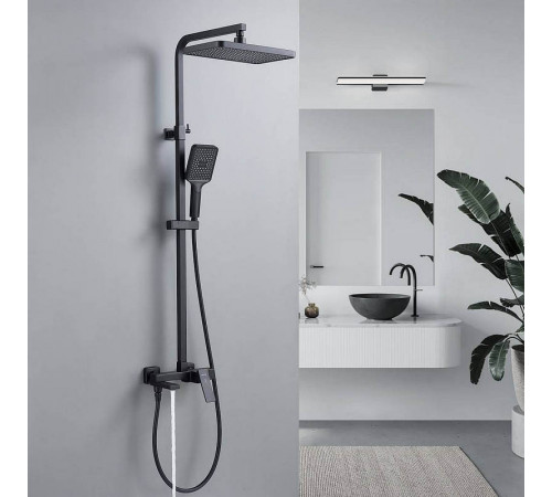 Душевая система Shevanik S4636H, черный