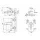 Смеситель для ванны Bravat Eler F6191238CP-01-RUS, хром