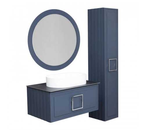 Зеркало с подсветкой La Fenice Terra Blue Grigio 65, синее
