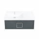 Раковина на тумбу La Fenice Cubo CU.NN.90L, чаша слева