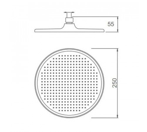Верхний душ Splenka S451.50, хром