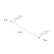 "CRYSTAL" Полотенцедержатель Sofita Crystal SF-35001 60 см