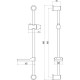 Душевая штанга Fmark FS90666, хром