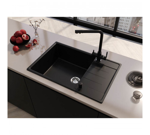 Кухонная мойка Grandex Aqua Topline 600214, черный