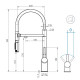 Смеситель для кухни Grandex Aqua Choice-S 9020153, графит