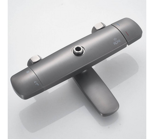 Душевая система Rose R3936T, оружейная сталь