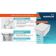 Унитаз подвесной SMARTFLOW VIGENTE безободковый с микролифтом SMF811-WH, белый