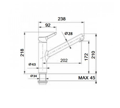 Смеситель для кухни Webert Master MS920102015, хром