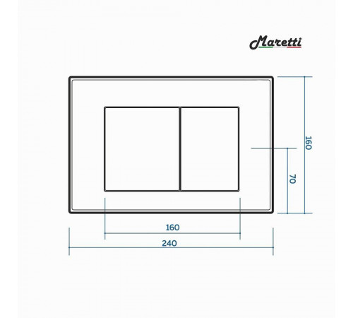 Комплект Maretti 3 в 1: унитаз UM10PBM76-844, инсталляция AC11P5211, кнопка AC12KA-740