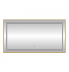 Зеркало с подсветкой LED Fixsen FX-2120G прямоугольное 120х80 см, золотой сатин