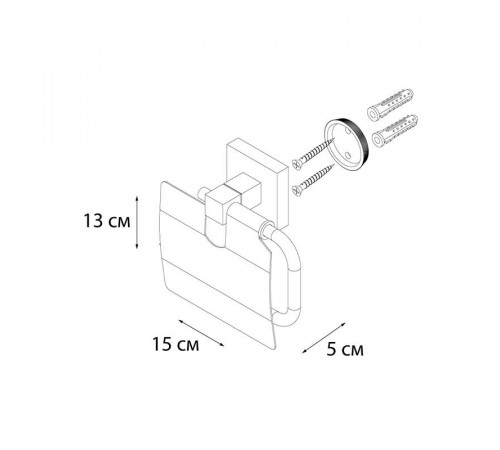 Держатель для туалетной бумаги FIXSEN METRA FX-11110, хром