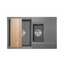 Кухонная мойка Granula 7808, ГРАФИТ