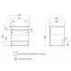 Тумба с раковиной подвесная Velvex Vizo tp.VIZ.COM.50.1Y, 50 см