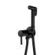 Гигиенический душ со смесителем встраиваемый FILARETE Roun FL100BL, черный