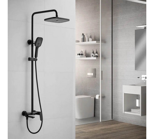 Душевая система Shevanik S8536H, черный