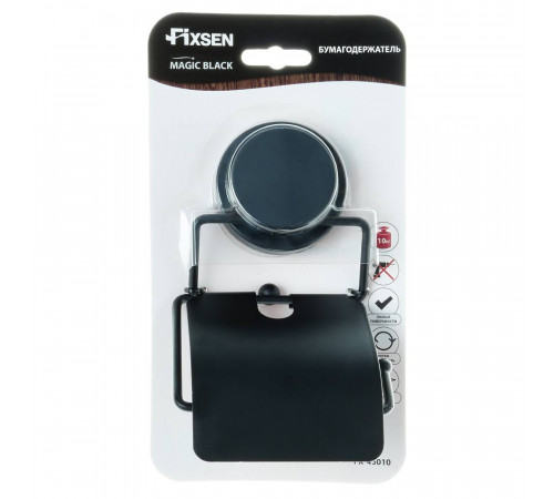 Держатель для туалетной бумаги FIXSEN MAGIC BLACK FX-45010, черный