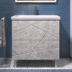 Тумба под раковину напольная VIGO Geometry 025 бетон, 80 см