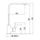 Смеситель для кухни Fmark FS8132Q, графит